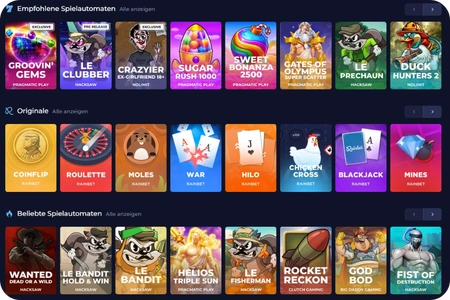 Casino und Auswahl an Spieleanbietern