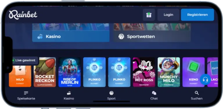 Guthaben laden CH Rainbet casino